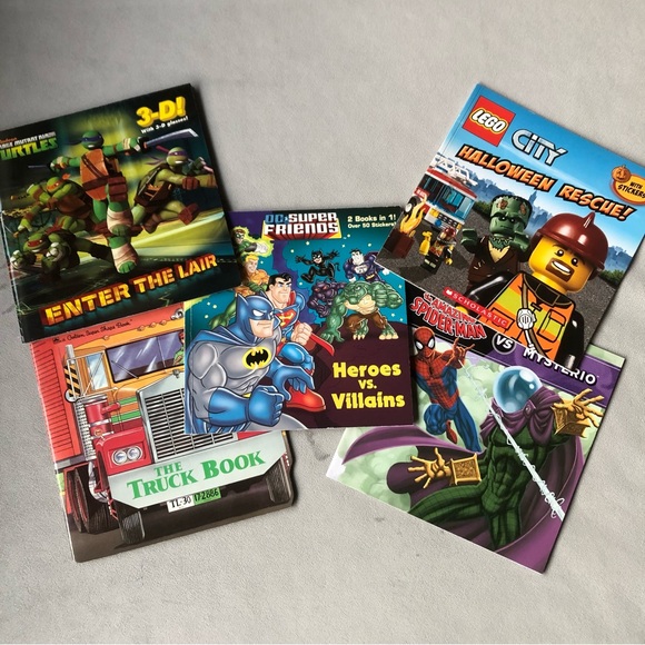 Set of 5 ~ Elementary Storybooks ~ Lego DC Marvel TMNT - Picture 16 of 16